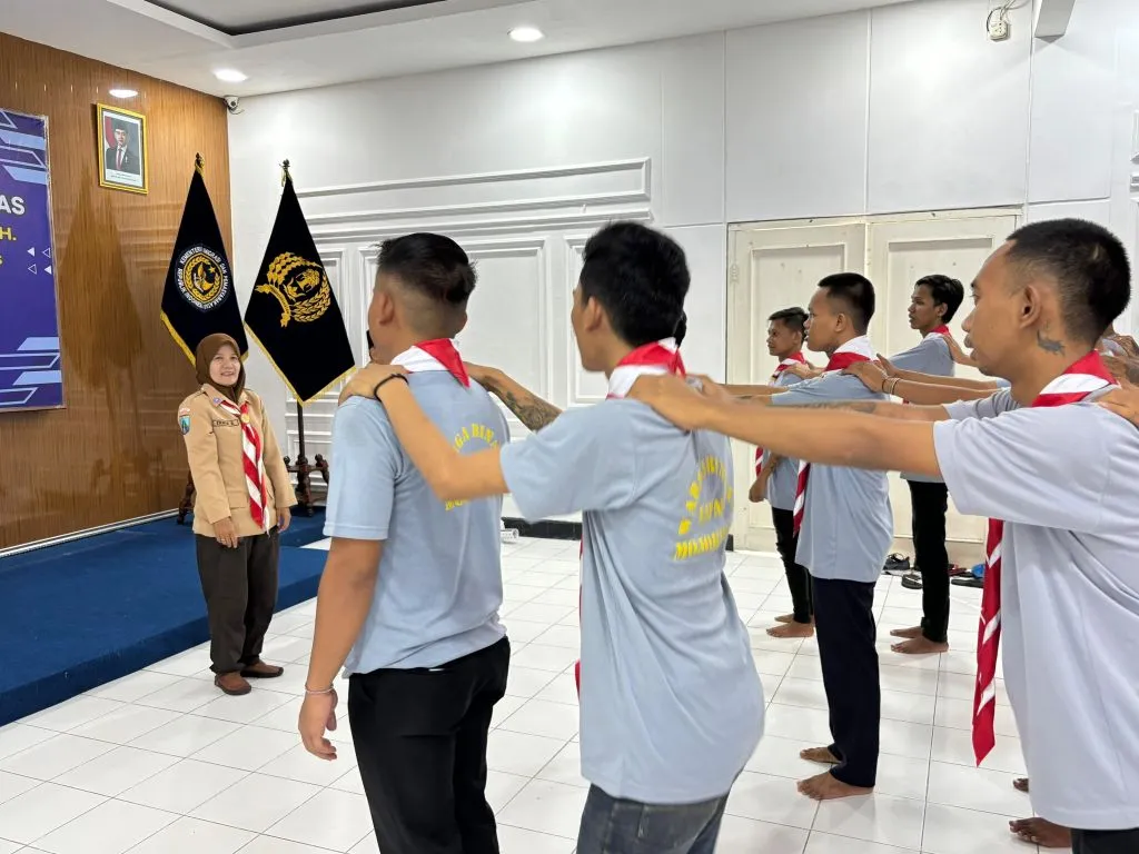 Gandeng Kwarcab Kota Mojokerto, Lapas Mojokerto Gelar Kegiatan Pramuka bagi Warga Binaan