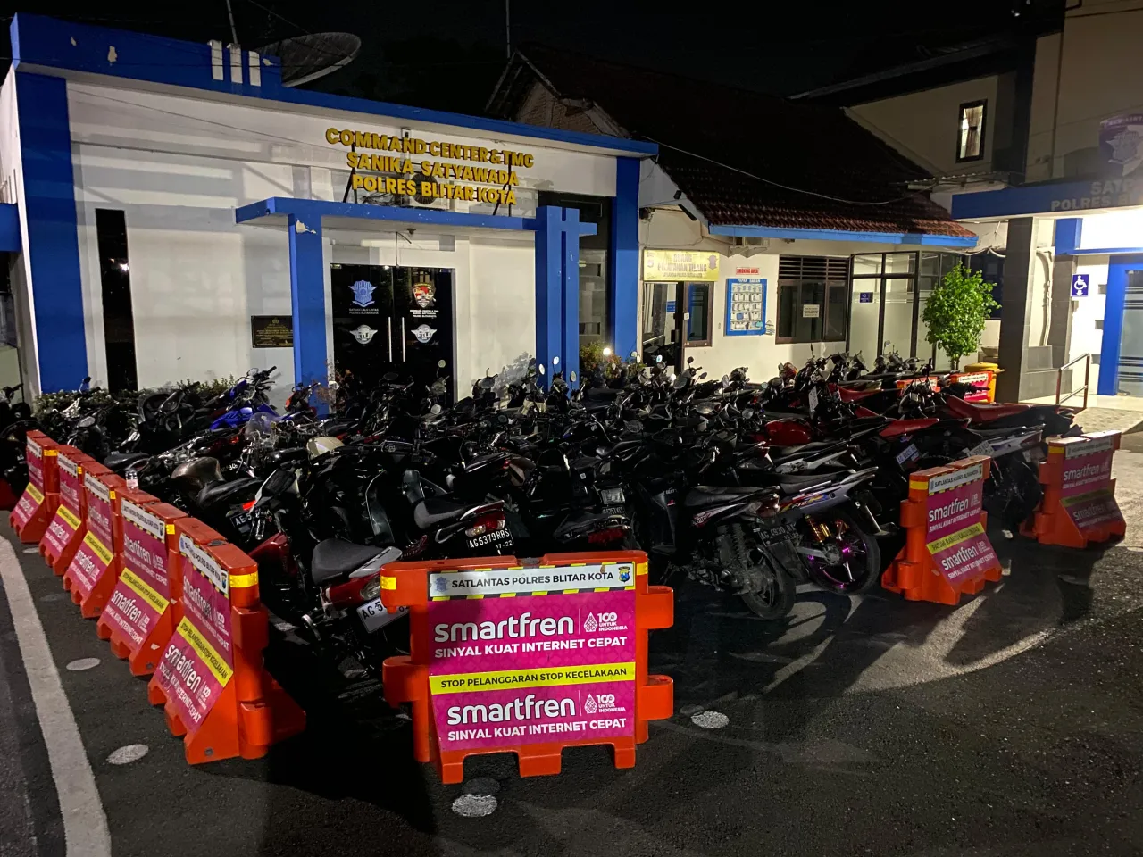 Puluhan Ranmor Terjaring Razia Polres Blitar Kota