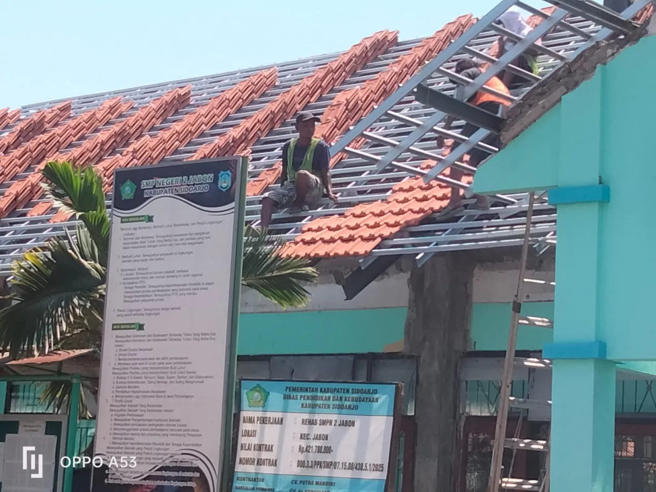 Target Rehabilitasi SMPN 2 Jabon Harus Berkualitas