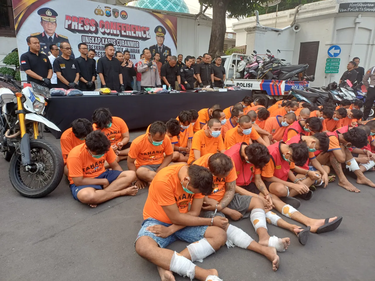 Amankan 49 Tersangka, Kapolrestabes Surabaya Ultimatum Tindak Tegas Pelaku Curanmor