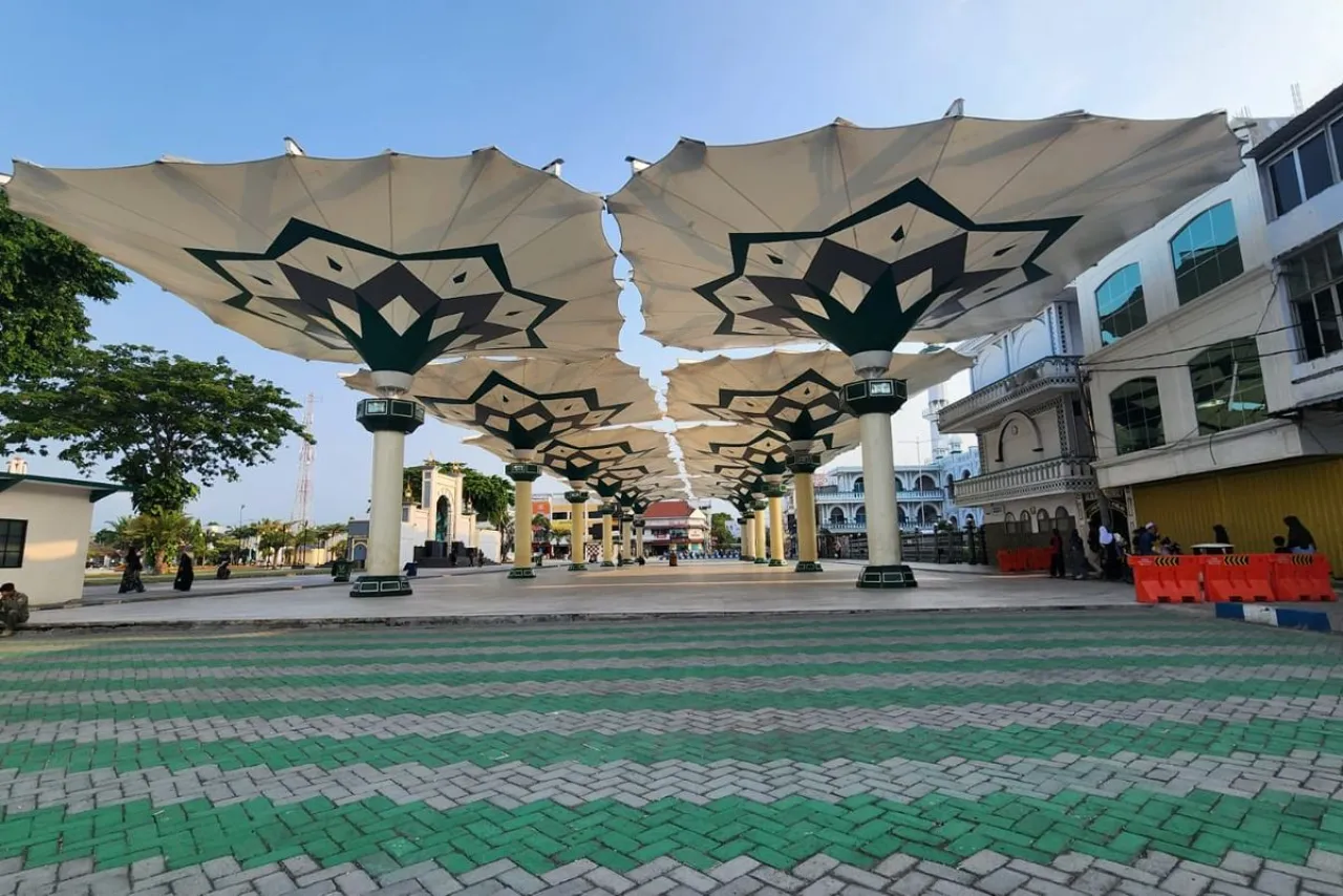 Biaya Perawatan Payung Madinah di Alun-alun Pasuruan Dipangkas 50 Persen, Demi Efisiensi Anggaran