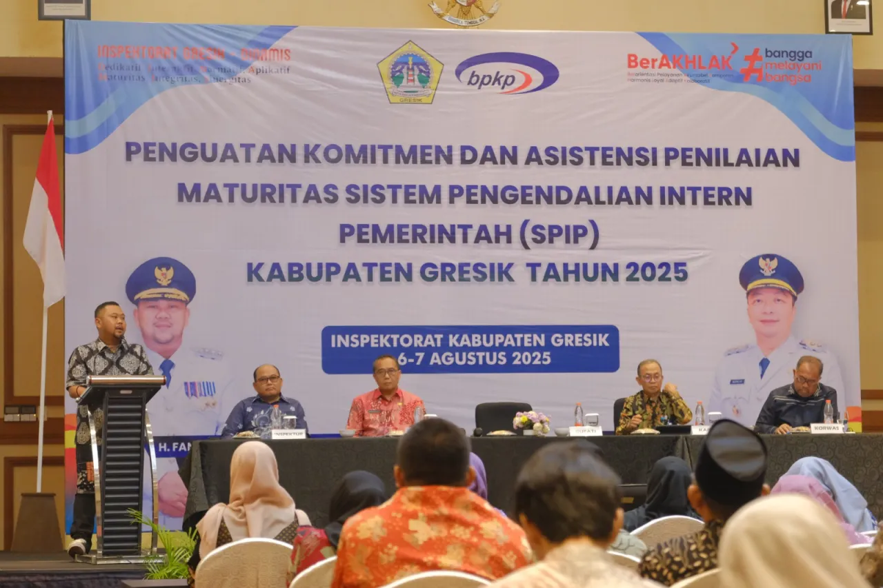 Gelar Asistensi SPIP, Bupati Gresik Tegaskan Komitmen Tata Kelola yang Akuntabel