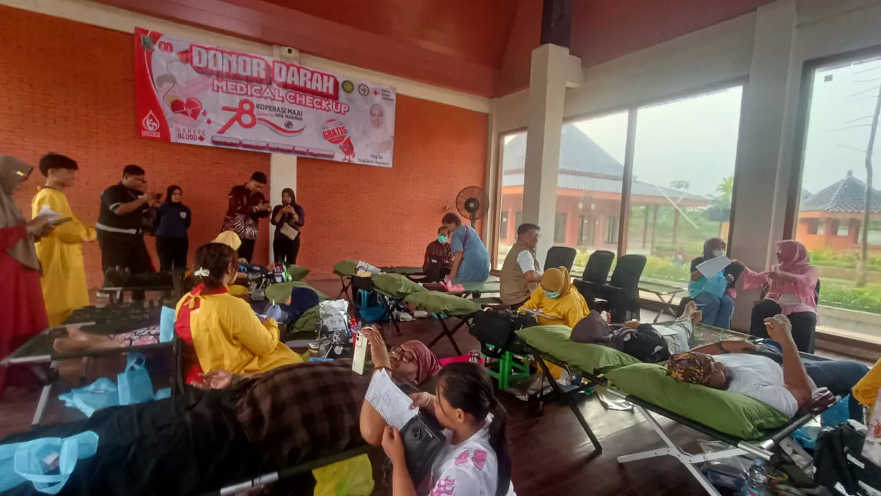 Pemkot dan PMI Kota Mojokerto Gelar Donor Darah Hari Koperasi ke-78