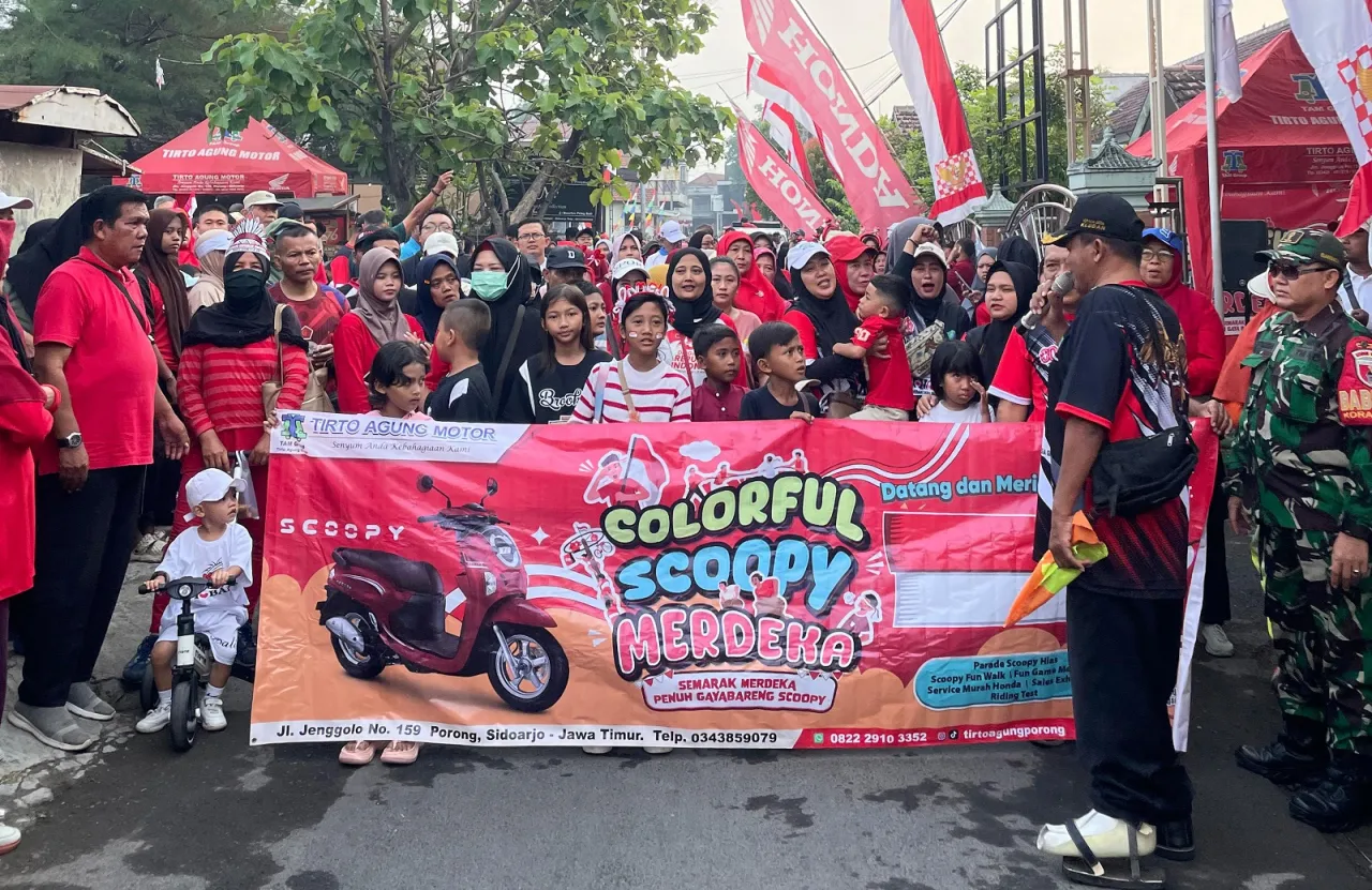 Meriah, Jalan Sehat di Desa Kludan Diikuti Hampir 2000 Orang