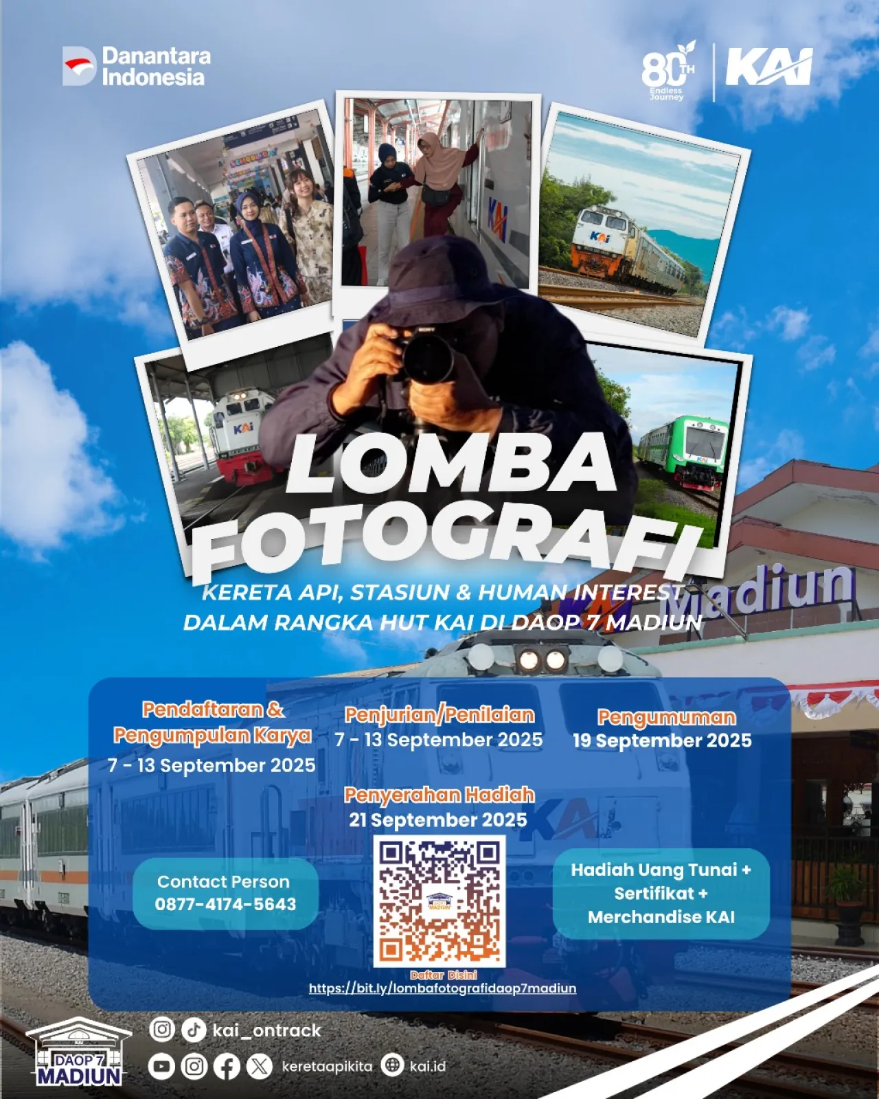 Baca juga : Peringati HUT PT KAI ke 80, Daop 7 Madiun Gelar Lomba Fotografi Terbuka
