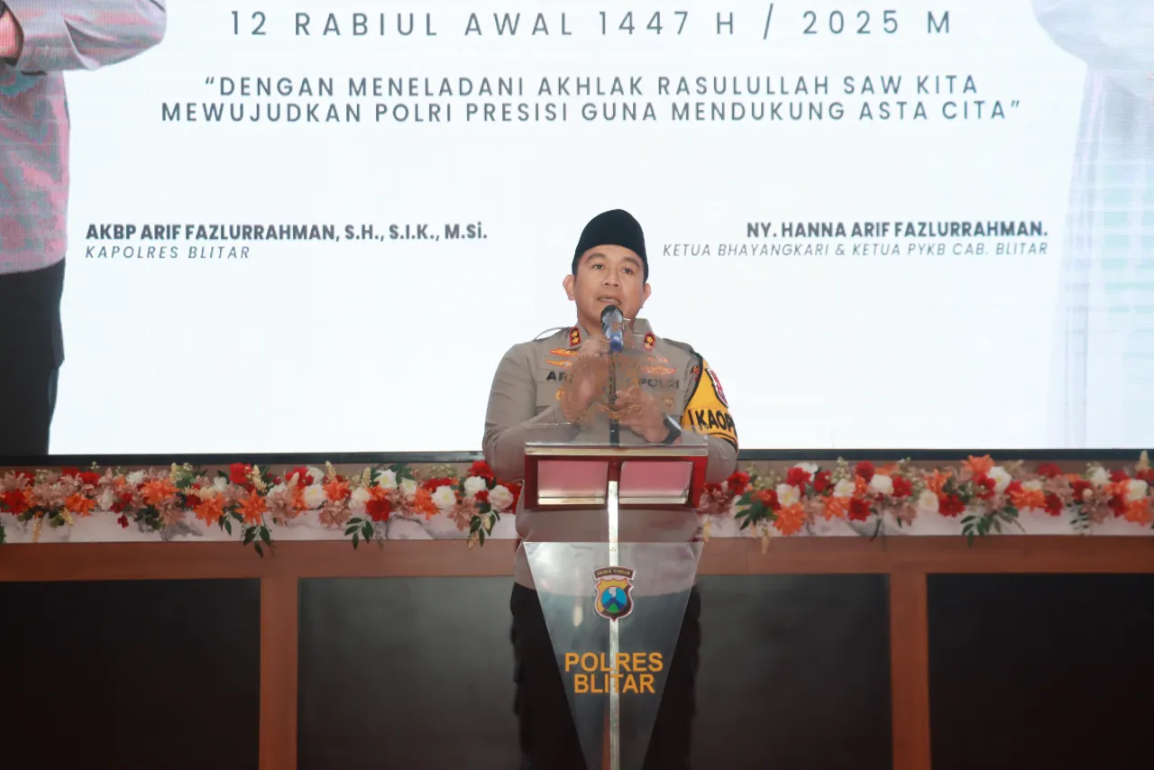Polres Blitar Semarakkan Maulid Nabi Muhammad SAW