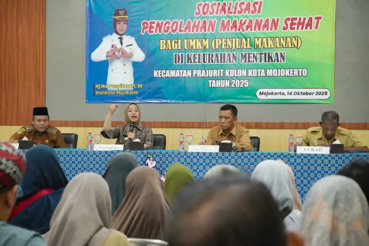 Sosialisasi Pengolahan Makanan Sehat, Ning Ita Ingin UMKM Kota Mojokerto Naik Kelas