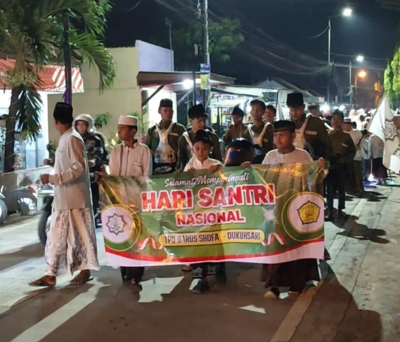 Peringati Hari Santri Nasional, TPQ Darus Sofa Dukuhsari Jabon Gelar Pawai Keliling