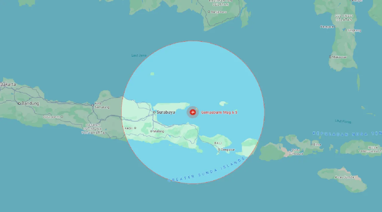 Tidak Berpotensi Tsunami, Gempa Kuat Guncang Sumenep Robohkan 22 Bangunan dan 3 korban luka - luka