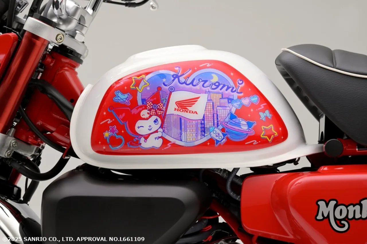 Kolaborasi Unik, Honda Rilis Aksesori Monkey 125 Bertema Sanrio Kuromi