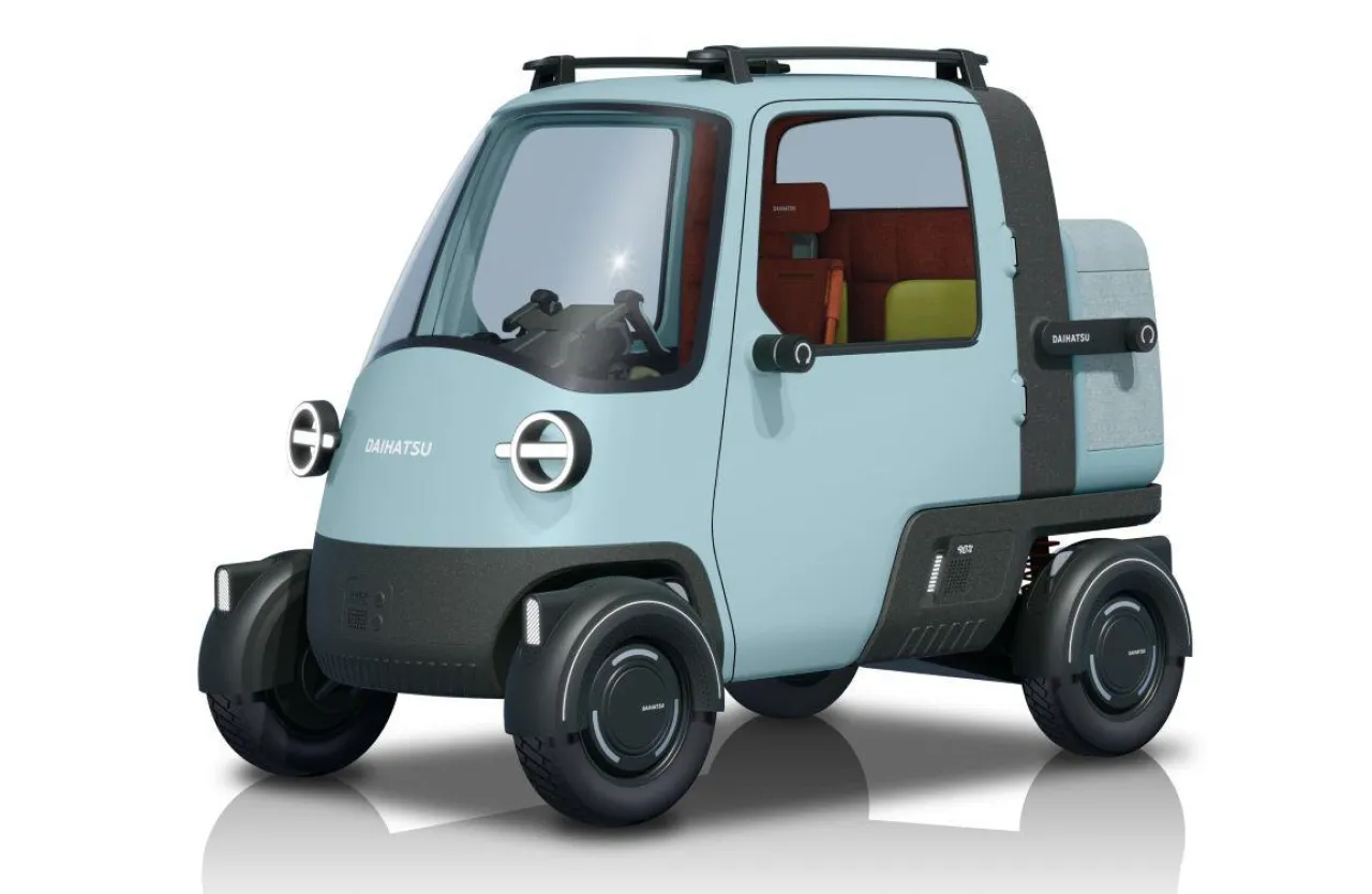 Menariknya 'Midget X', Bemo Listrik Daihatsu Beroda Tiga yang Fleksibilitas Luas