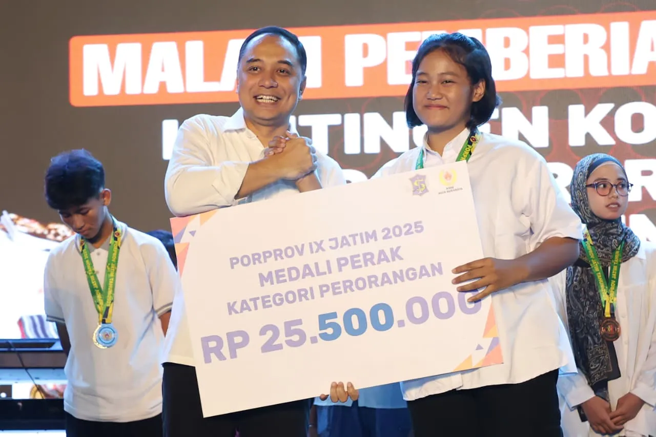 Pertahankan Juara Umum, Pemkot Surabaya Gelontor Bonus Rp 42,7 M untuk Atlet Porprov Jatim 2025