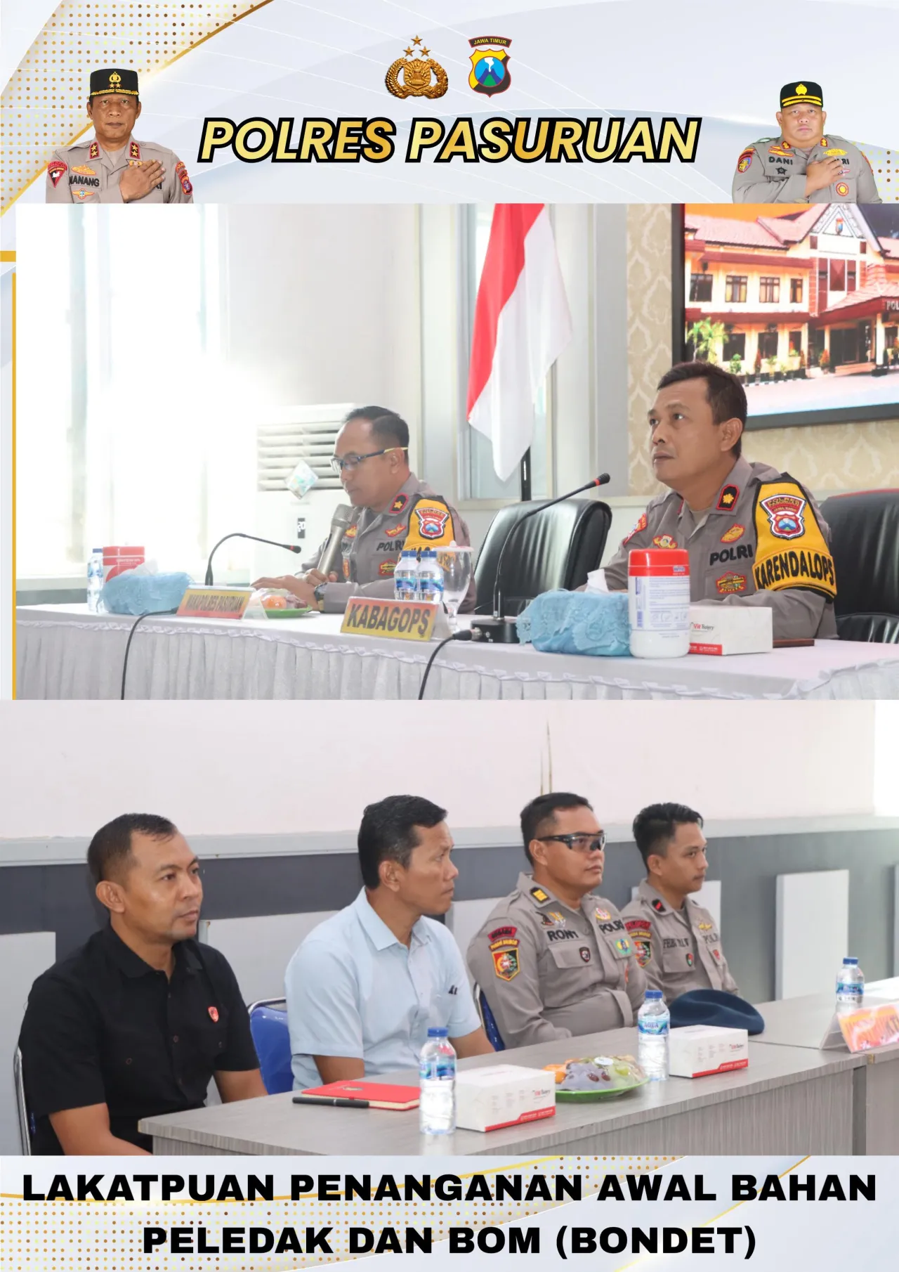 Baca juga : Polres Pasuruan Gelar Pelatihan Penanganan Awal Handak atau Bondet, Siap Hadapi Ancaman di Lapangan