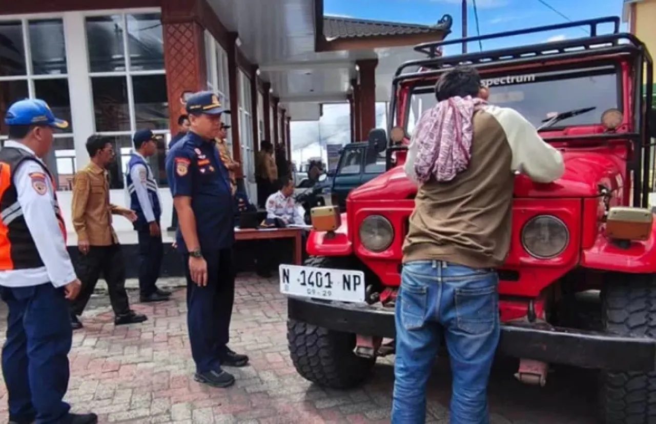 Gelar Ramp Check, Dishub Probolinggo Temukan 67 Jeep di Gunung Bromo Tak Laik Jalan