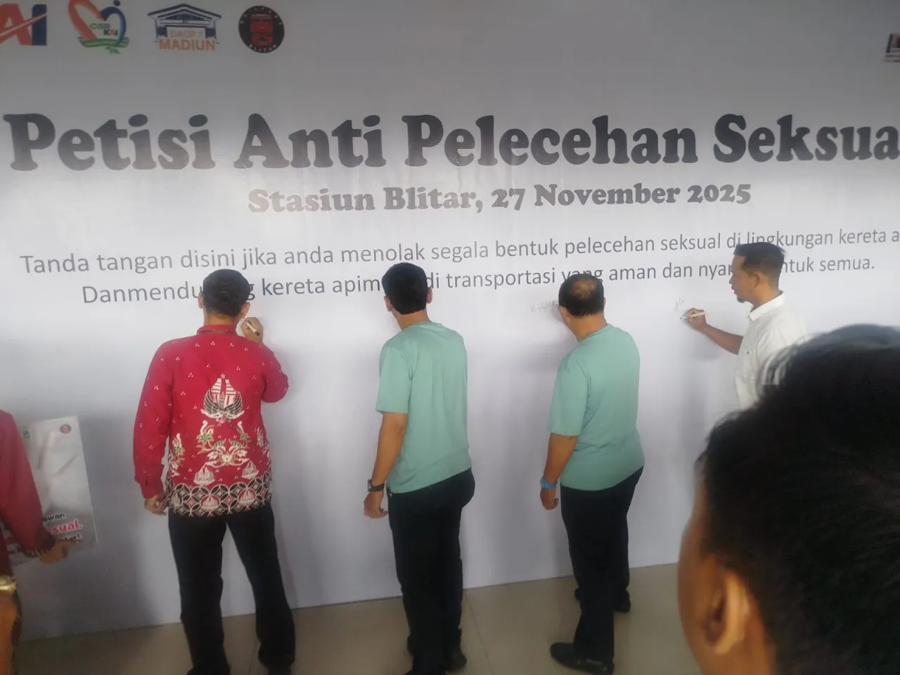 KAI Daop 7 Madiun Gelar Sosialisasi Gerakan Anti Pelecehan Seksual di Kereta Api