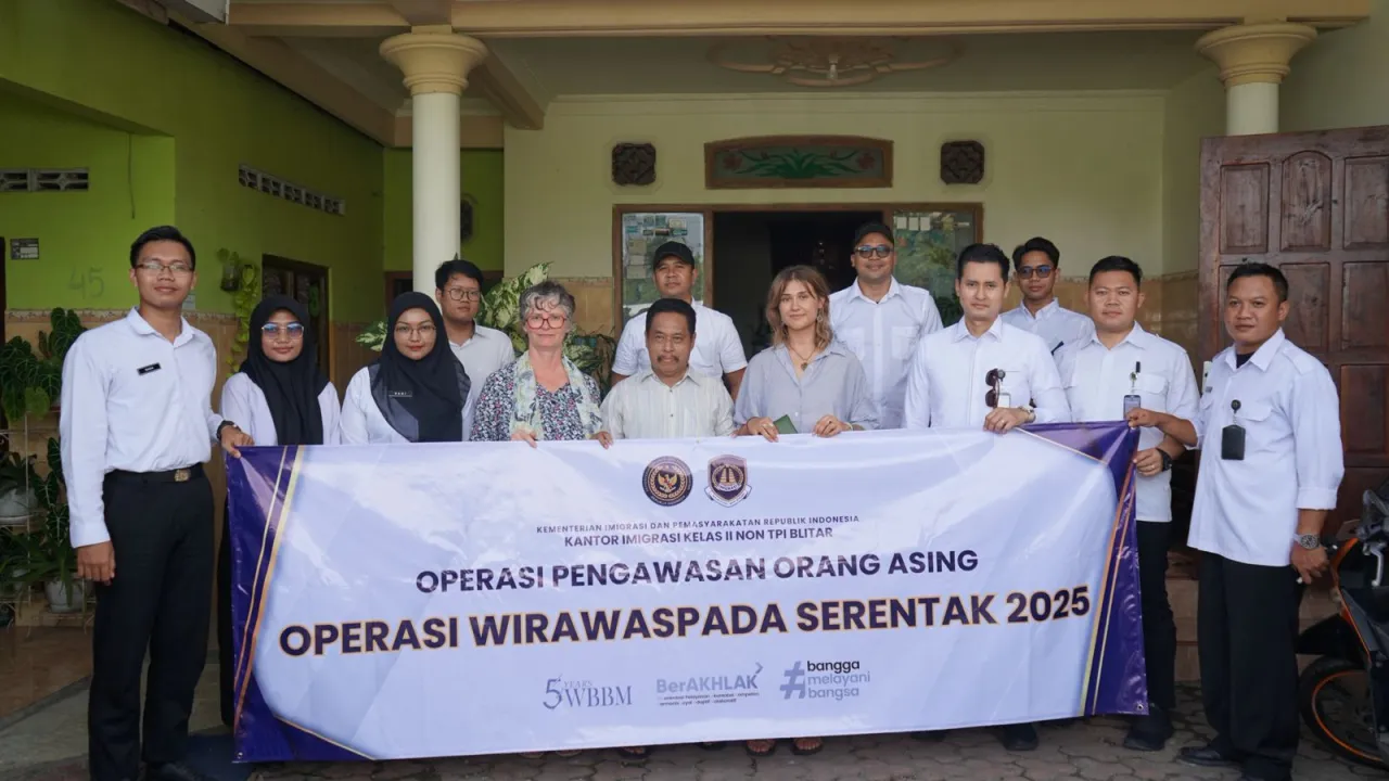 Kantor Imigrasi Kelas II Non TPI Blitar Gelar Operasi WIirawaspada di Beberapa Wilayah