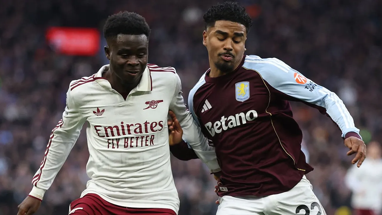 The Gunners Diunggulkan, Ngevoor Aston Villa 1 1/4 Bola