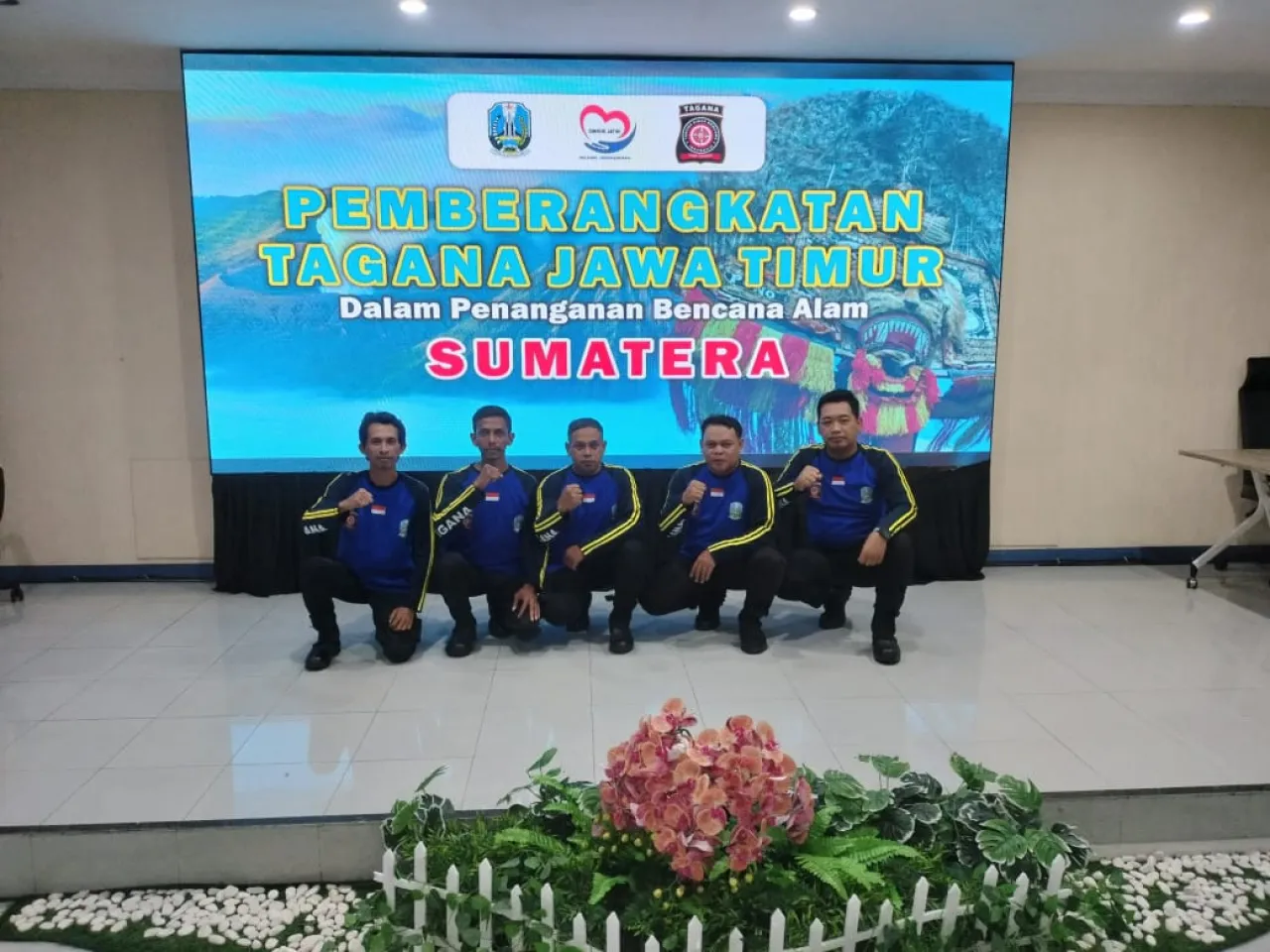 Tagana Kabupaten Blitar bersama Pordam Diterbangkan ke Aceh, Bantu Penanganan Bencana