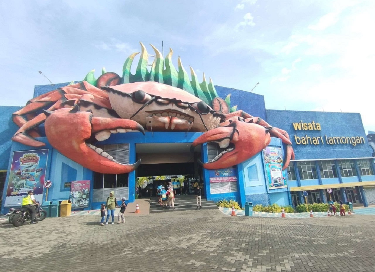 Salah satu destinasi wisata Pantai Utara (Pantura) menjadi destinasi favorit di Lamongan, Jawa Timur. SP/ LMG