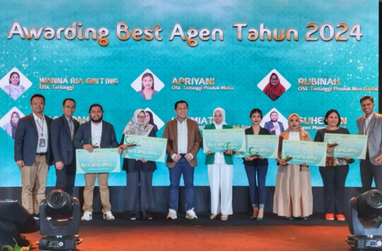 PT Pegadaian menggelar Gathering Nasional dan Agen Pegadaian Awards 2024 di HARRIS Hotel & Conventions Bundaran Satelit, Surabaya, pada Jumat (14/2/2025).