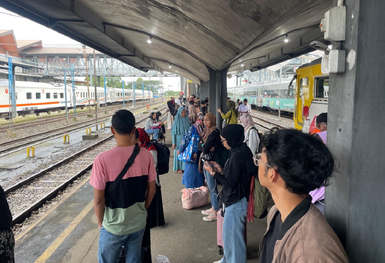 Ilustrasi. Suasana ramainya Stasiun Malang menjelang bulan Ramadhan. SP/ MLG