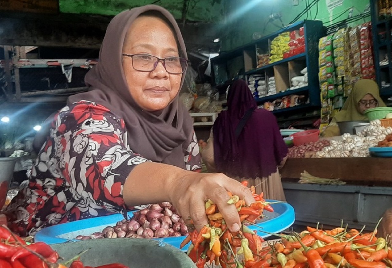 Ilustrasi. Pedagang cabai di Jombang, Jawa Timur. SP/ JBG