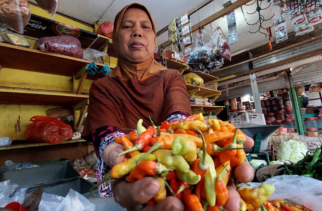Ilustrasi. Pedagang cabai di Pasar Tradisional Madiun, Jawa Timur. SP/ MDN