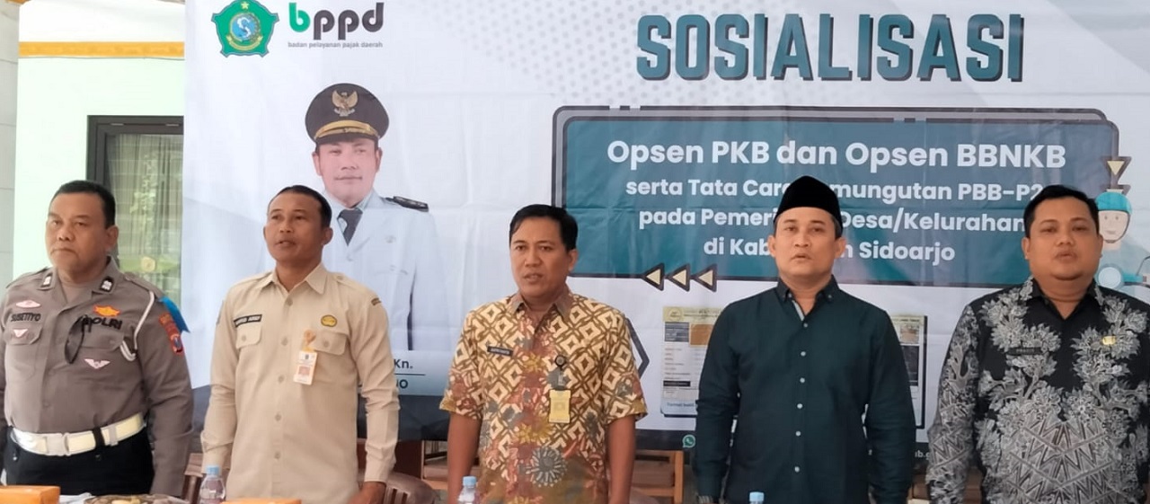 Badan Pelayanan Pajak Daerah (BPPD) Kabupaten Sidoarjo melakukan sosialisasi pajak di Kecamatan Buduran, Sidoarjo. SP/ HIKMAH