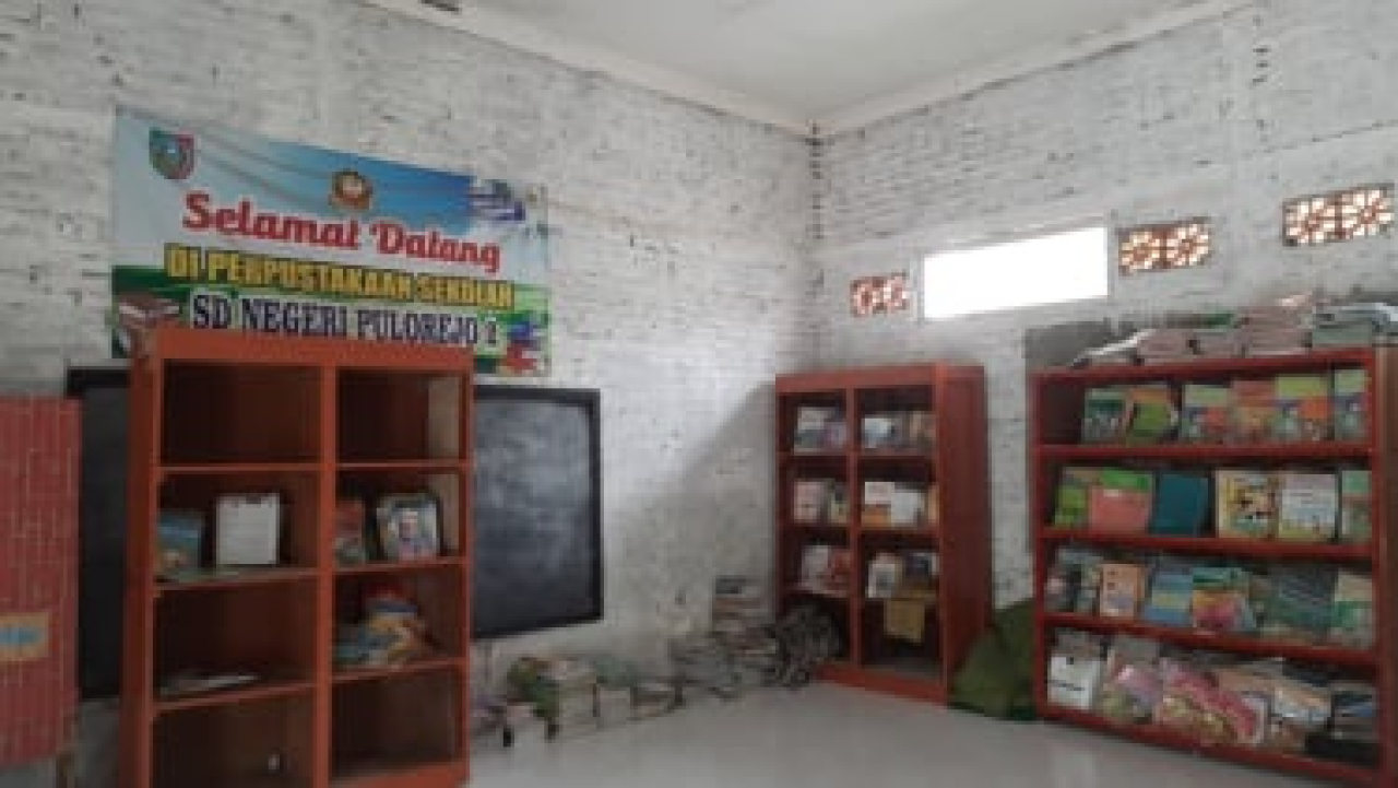 Ruang perpustakaan SDN Pulorejo 2 Ngoro Jombang. Dok/Istimewa