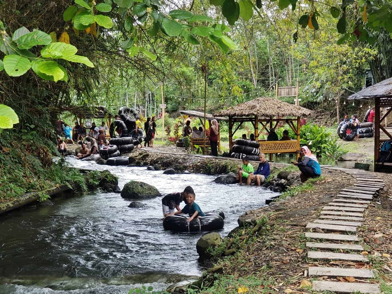 Tempat wisata Tumpak Selo, Lumajang, Jawa Timur. SP/ LMJ