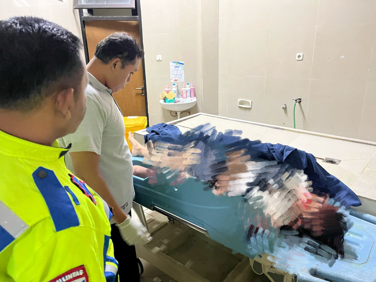 Kondisi korban yang mengenaskan.