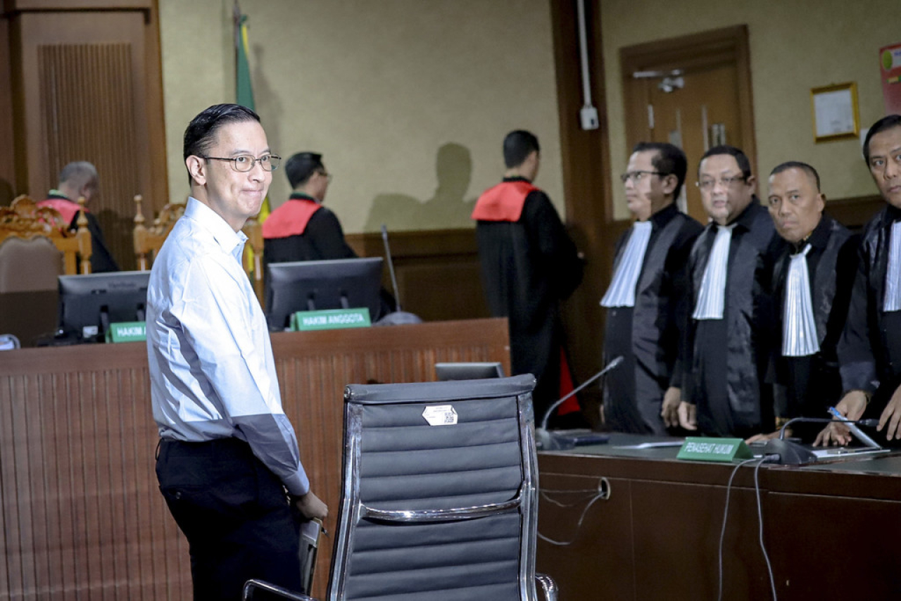 Mantan Menteri Perdagangan Thomas Trikasih Lembong menjalani sidang eksepsi terkait kasus dugaan korupsi impor gula di Pengadilan Tidak Pidana Korupsi, Kamis (13/3/2025).