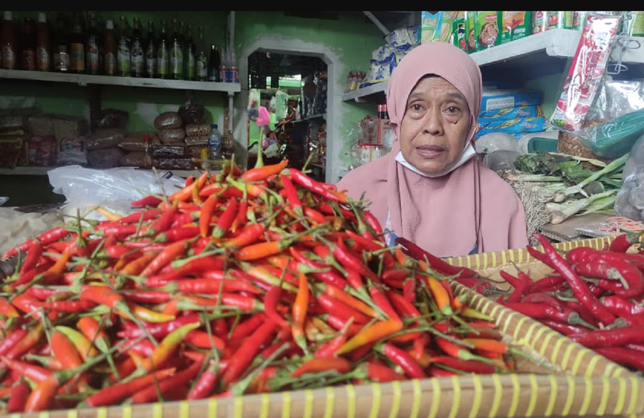Ilustrasi. Pedagang cabai di pasar tradisional Bojonegoro, Jawa Timur. SP/ BJN