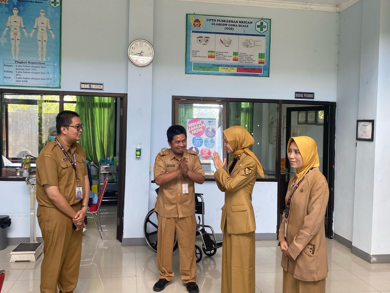 Mbak Vinanda saat sidak di UPTD Puskesmas Mrican