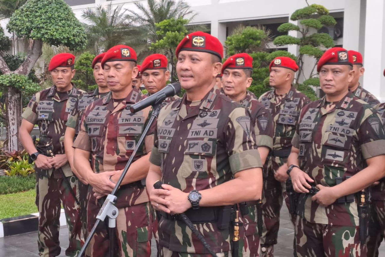 Komandan Jenderal (Danjen) Kopassus Mayor Jenderal (Mayjen) TNI Djon Afriandi