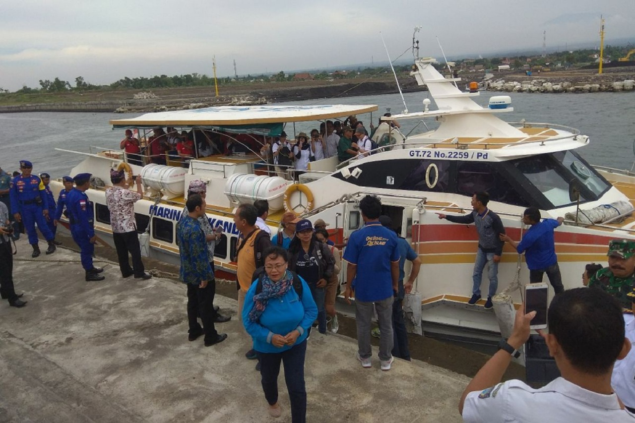 Kapal cepat rute Banyuwangi-Denpasar akan beroperasi pada Juni 2025 diharapkan bisa menguatkan layanan publik di sektor transportasi dan akses. SP/ BYW