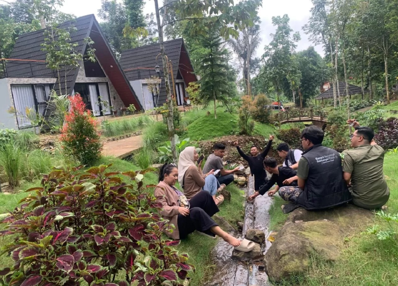 Wisata Anjasmoro Valley di Bangunrejo, Carangwulung, Kecamatan Wonosalam, Kabupaten Jombang, Jawa Timur. SP/ JBG