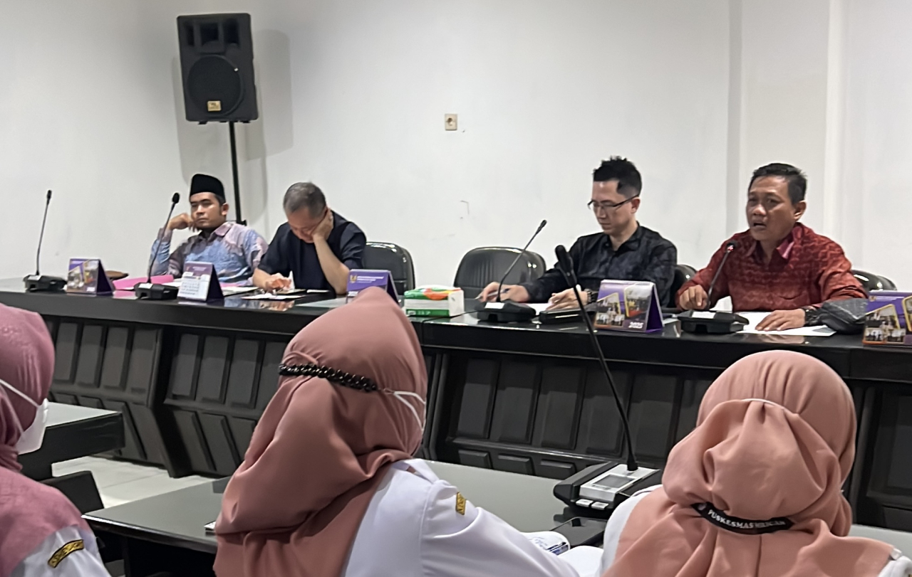 Wakil Ketua Komisi C DPRD Kota Kediri, Katino saat melakukan RDP