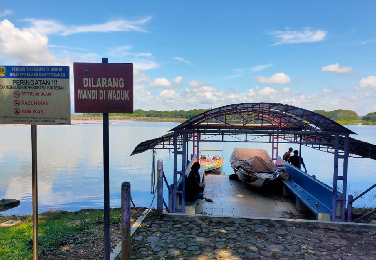Waduk Bening Widas berada di Desa Pajaran Kecamatan Saradan, Kabupaten Madiun. SP/ MDN