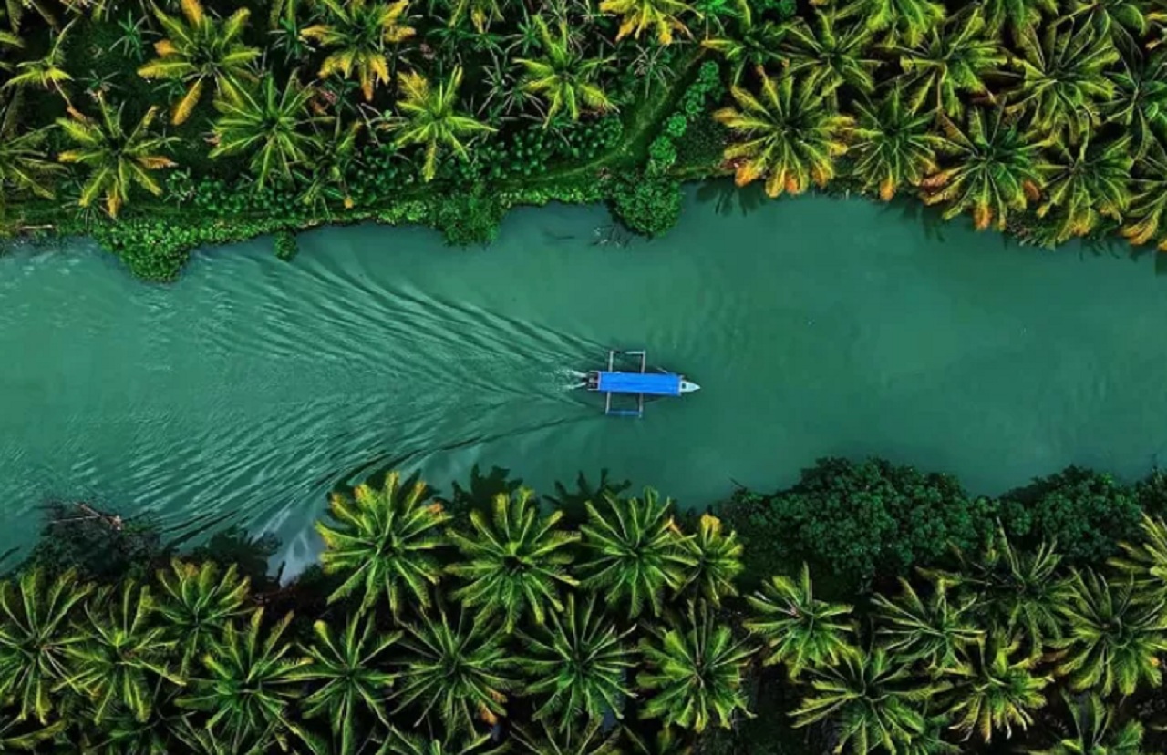 Pesona destinasi wisata Sungai di Wilayah Tempursari Lumajang, Jawa Timur. SP/ LMJ