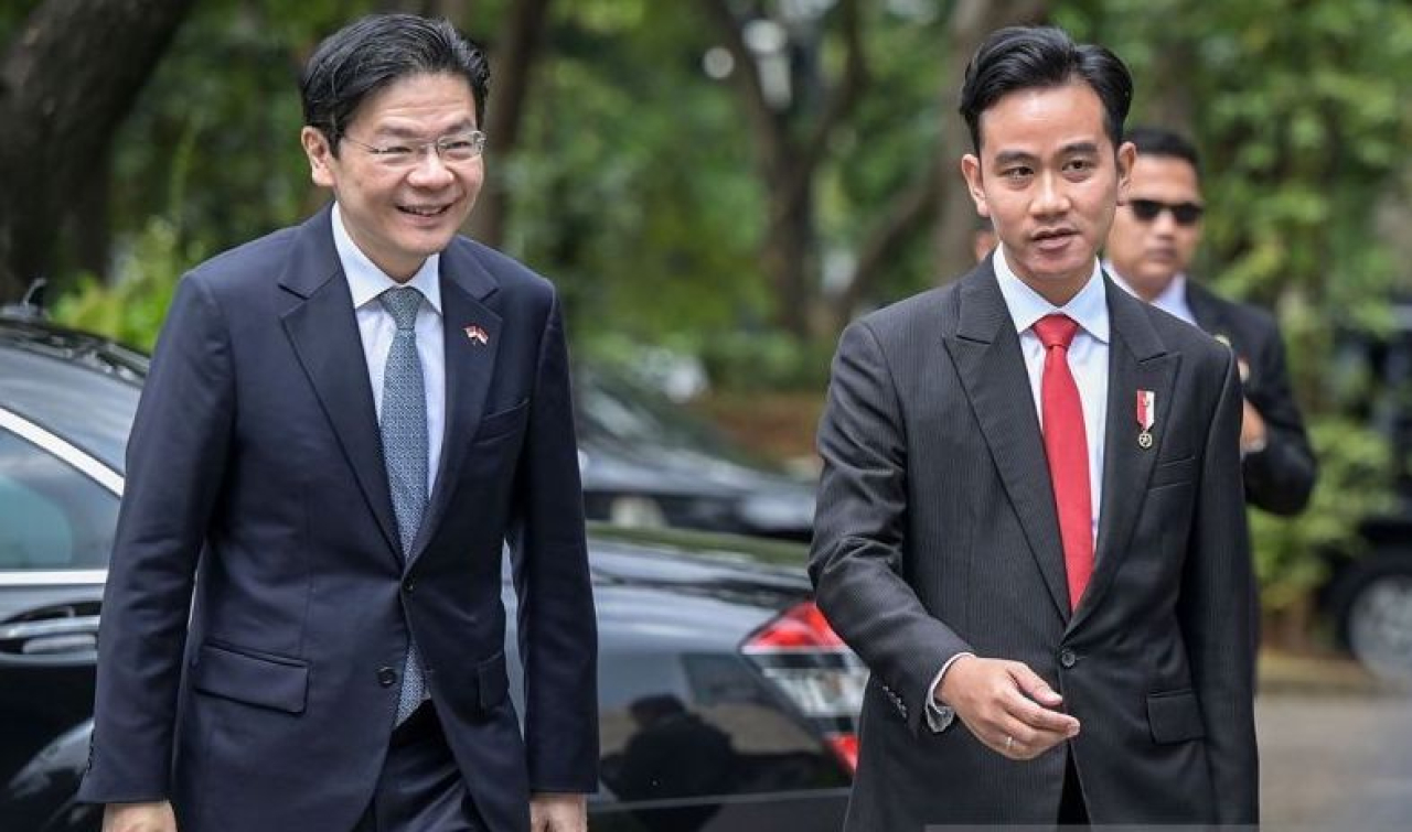 Gibran tak Mau Ketinggalan dengan Prabowo, Ucapkan Selamat ke PM Singapura di Instagram. (foto: antara foto)