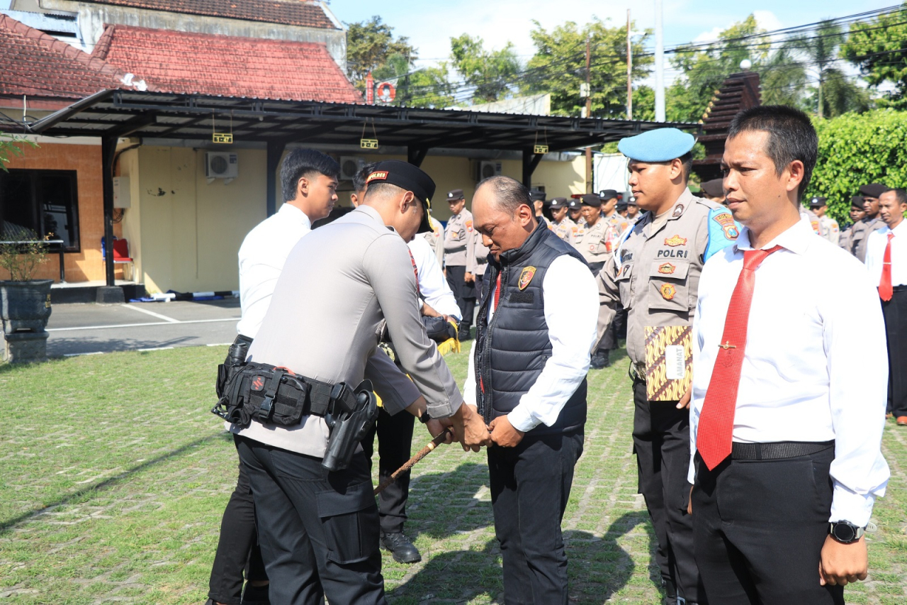 Polres Blitar kota melaunching satgas anti premanisme. SP/Lestariono