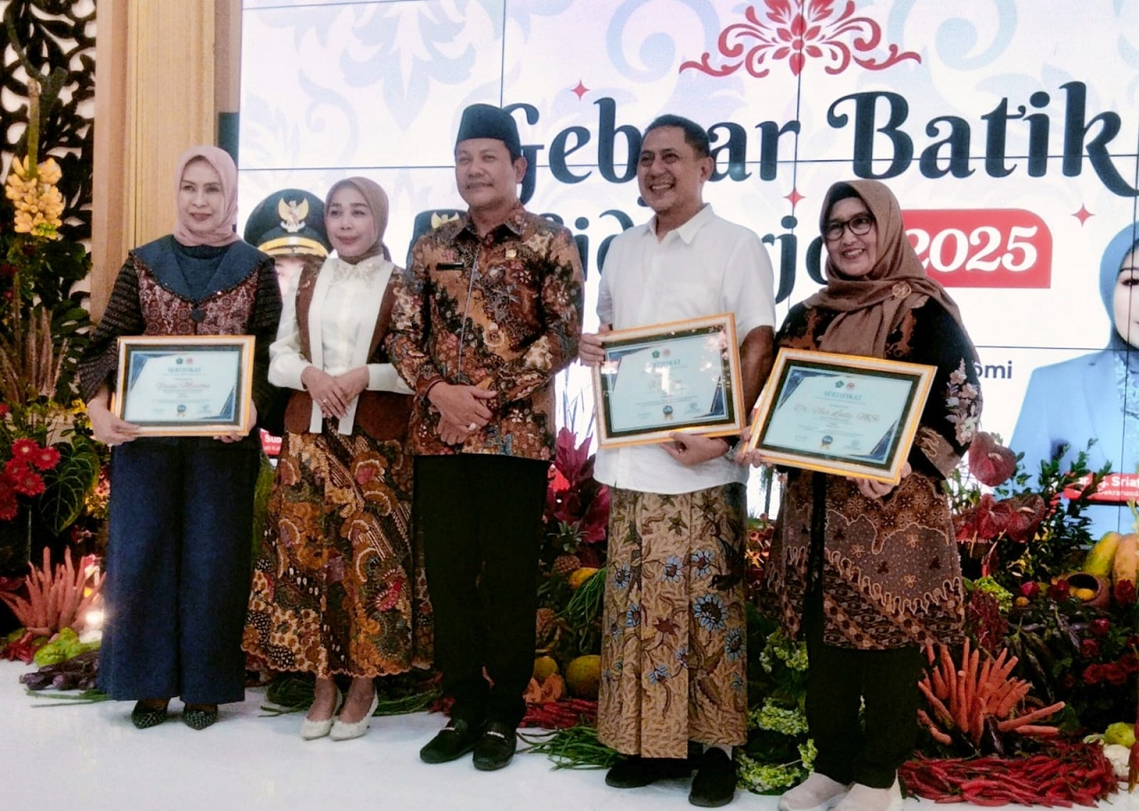 Kegiatan Gebyar Batik Sidoarjo 2025 di Pendopo Delta Wibawa Kabupaten Sidoarjo, Selasa (01/07/2025). SP/ HIKMAH