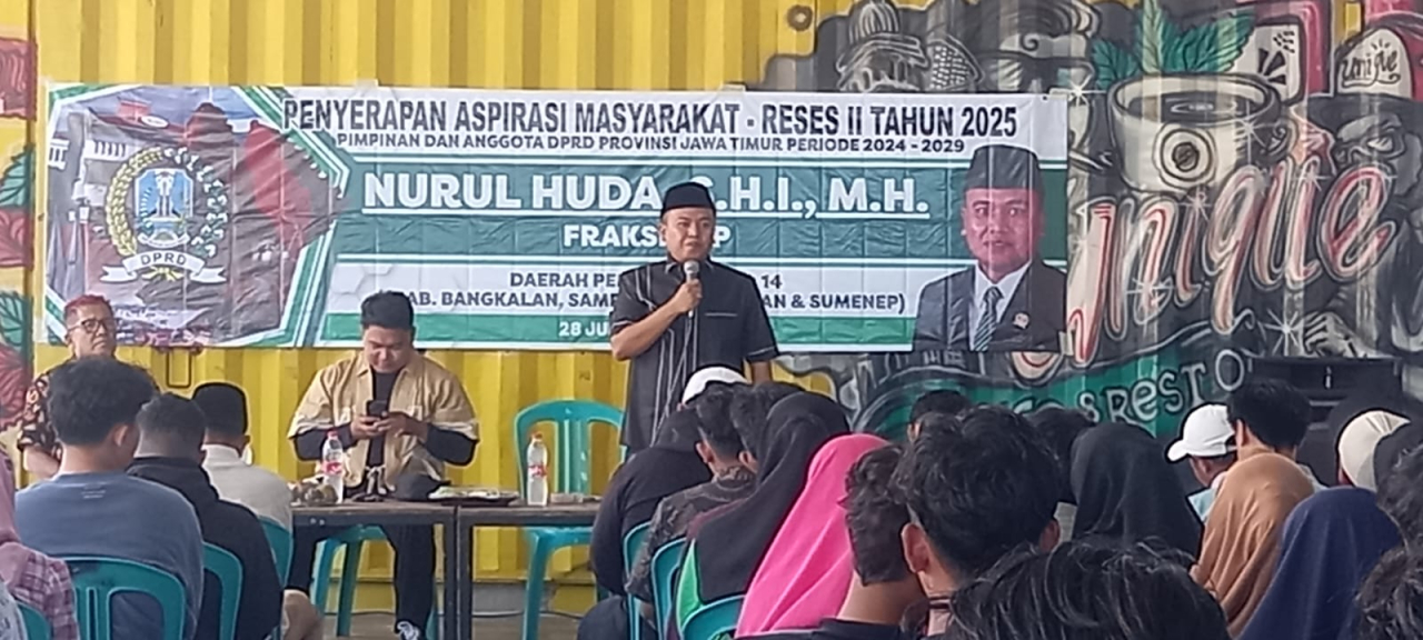 Penyerapan aspirasi masyarakat-Reses II tahun 2025, bertempat di Cafe Unique jalan Wijaya Kusuma, Selasa (1/7/2025).