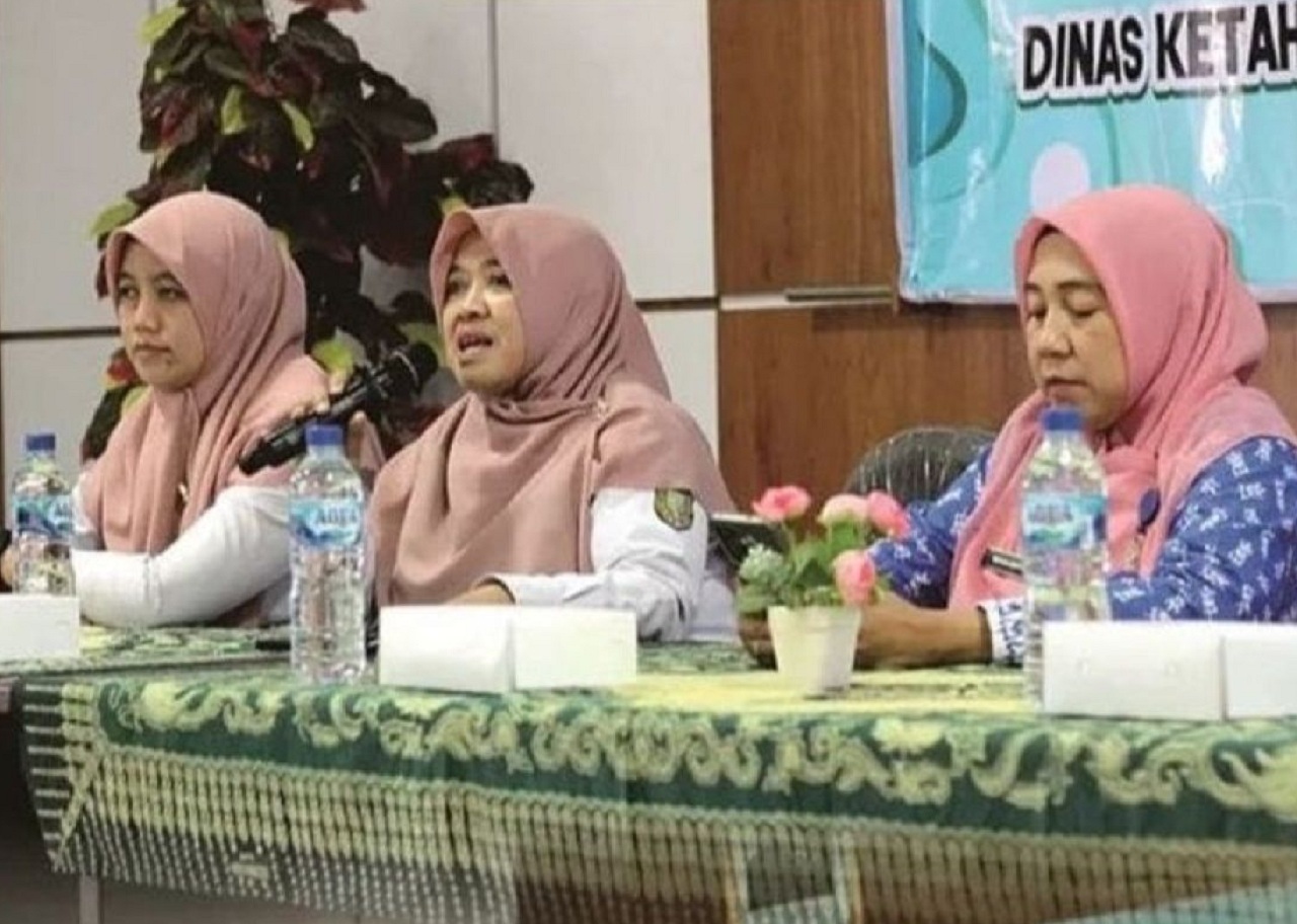 Kegiatan sosialisasi Gerakan Memasyarakatkan Makan Ikan (Gemarikan) bertema "Kandungan Gizi Ikan untuk Kesehatan dan Kecerdasan" Kota Madiun. SP/ MDN