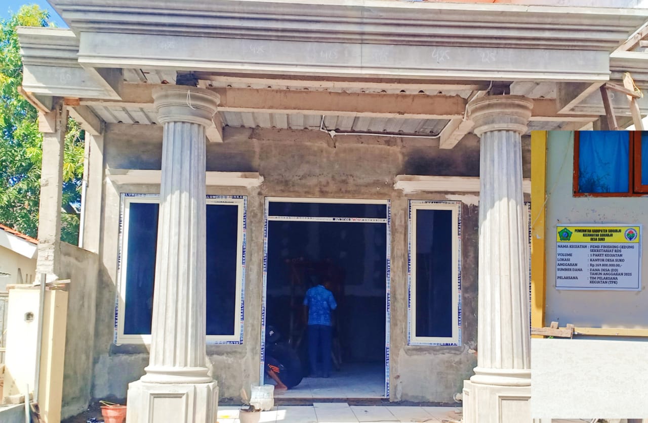 Pembangunan Rumah desa Sehat (RDS) di tingkat desa khususnya masyarakat desa Suko masuk proses finishing. SP/ HIKMAH