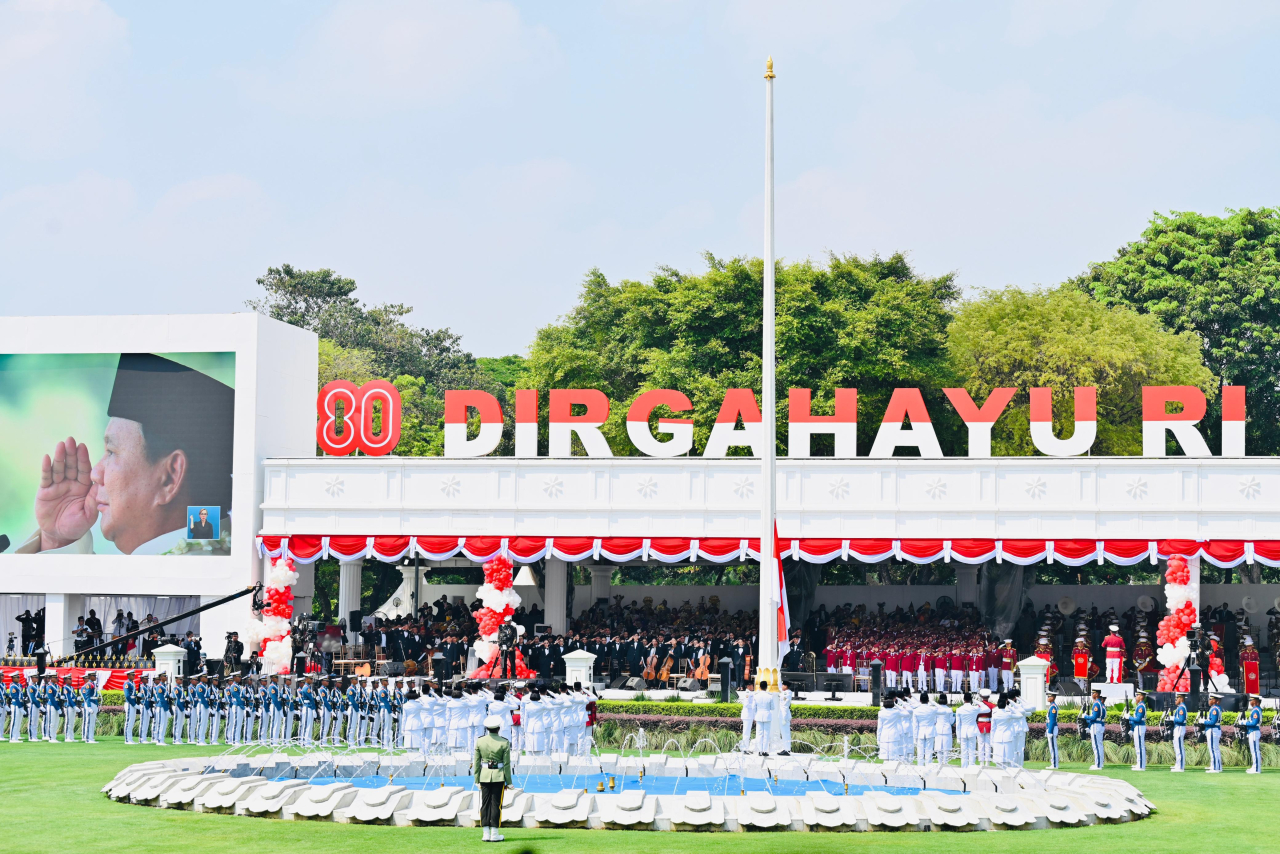 Suasana pelaksanaan Upacara Peringatan Detik-Detik Proklamasi di Istana Merdeka, Minggu (17/8/2025). Foto: BPMI Setpres