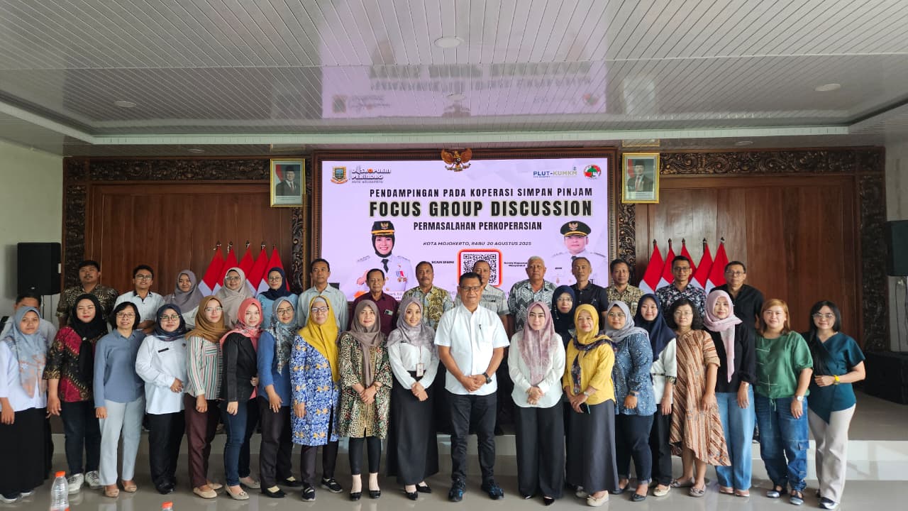 FGD terkait Penyelesaian Permasalahan Hukum Perkoperasian di Gedung PLUT Makarya Kota Mojokerto, Rabu (20/8/2025). SP/Dwy AS