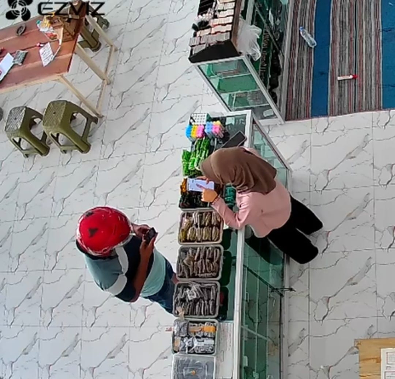 Tangkapan layar CCTV di lokasi saat kejadian. SP/Lestariono