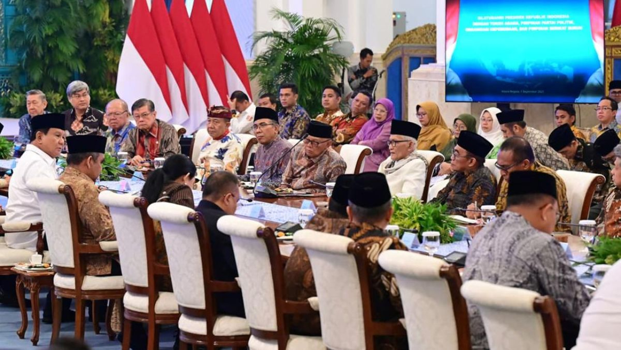 Presiden Prabowo Subianto mengundang para tokoh lintas agama di Istana Kepresidenan, Senin malam, dengan membahas situasi kondisi negara Indonesia.